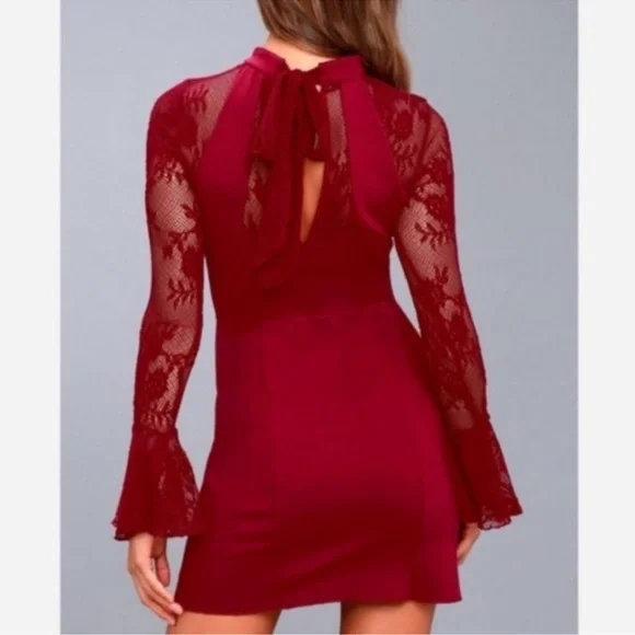 Free People Red It's Now or Never Illusion
Mini Dress Small - Picture 5 of 11